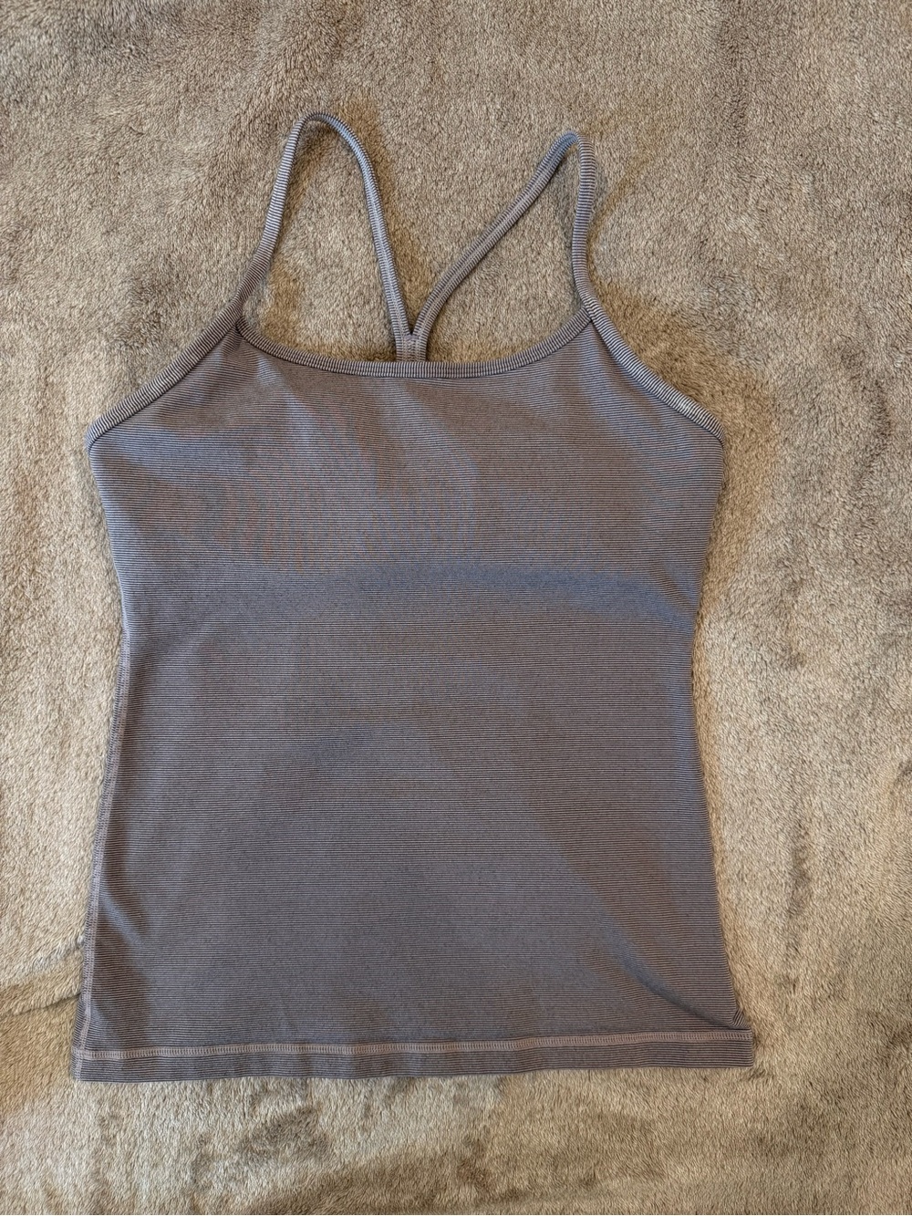 Women’s Lilac Stripped Workout Tank Top